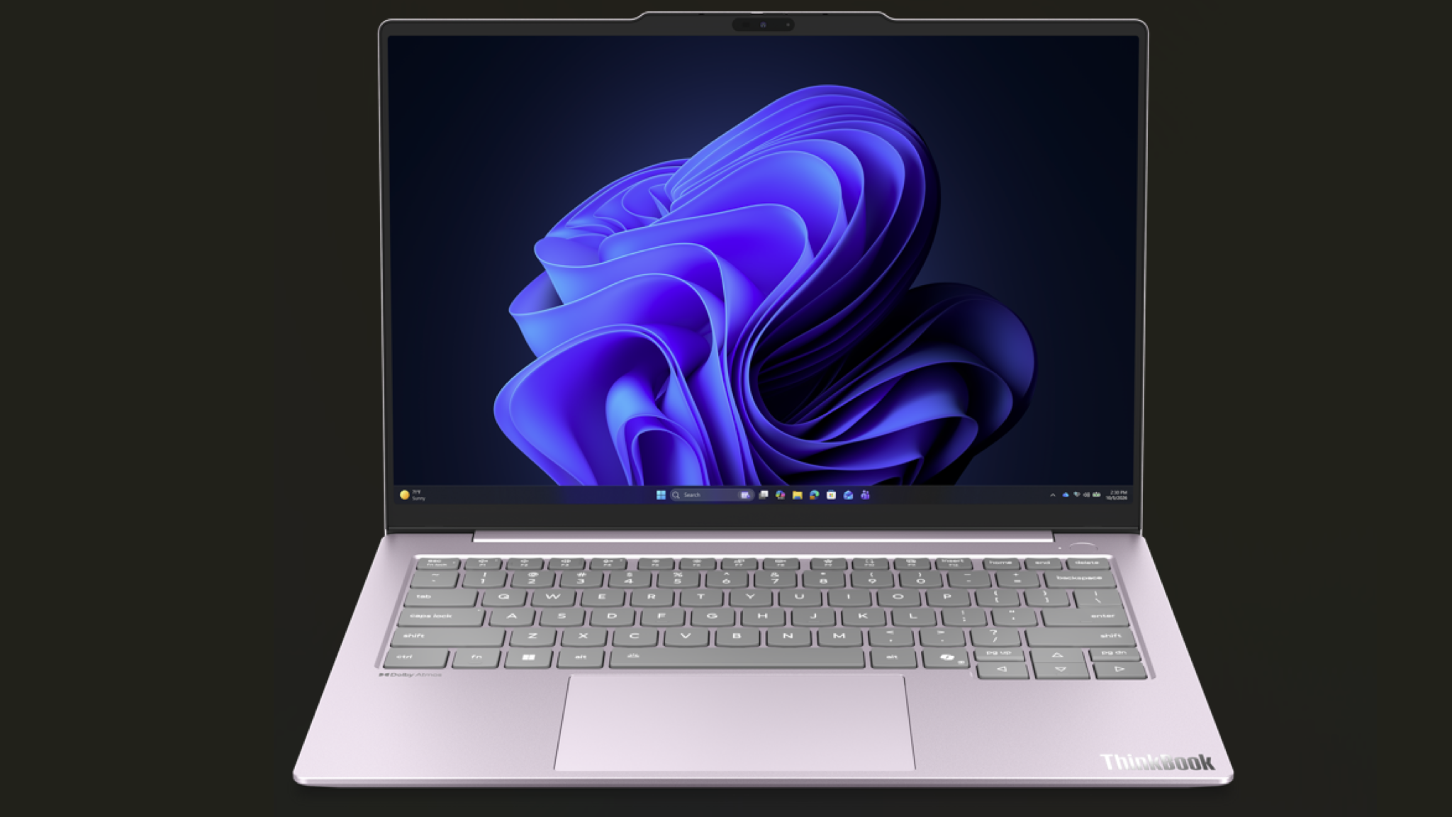 Lenovo ThinkBook 14x Gen2 on a black background