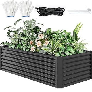 Amazon metal raised bed planter