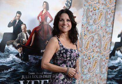 Julia Louis-Dreyfus attends the premiere of HBO's "Veep" 3rd Season at Paramount Studios on March 24, 2014 in Hollywood, California.