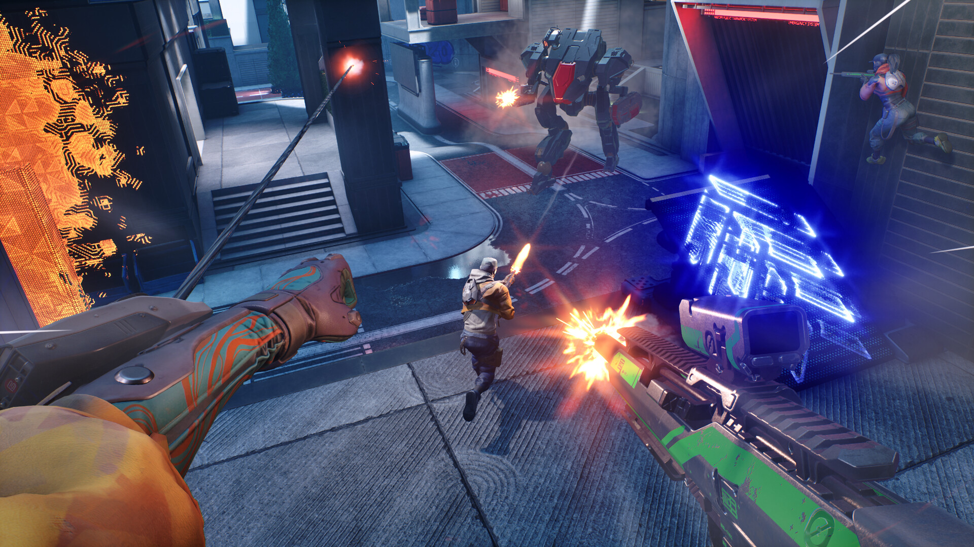 A screenshot of the upcoming PS5 game, Empulse