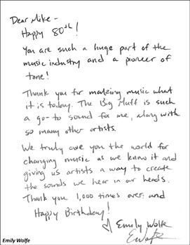 Mike Matthews birthday letter