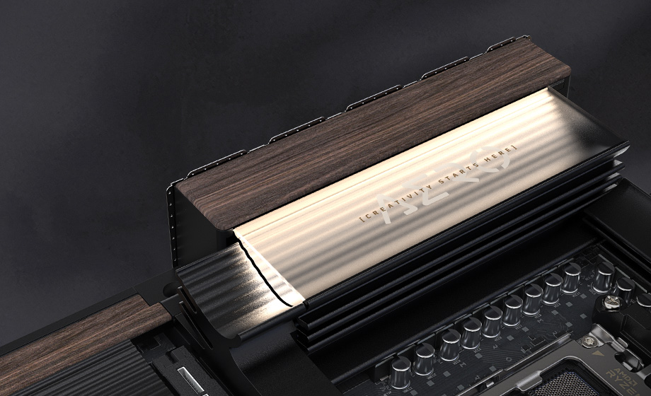 Gigabyte X870E AERO X3D DARK WOOD motherboar