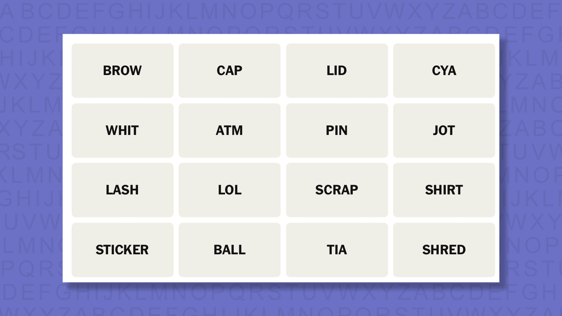NYT Connections hints for game 1079 on a purple background