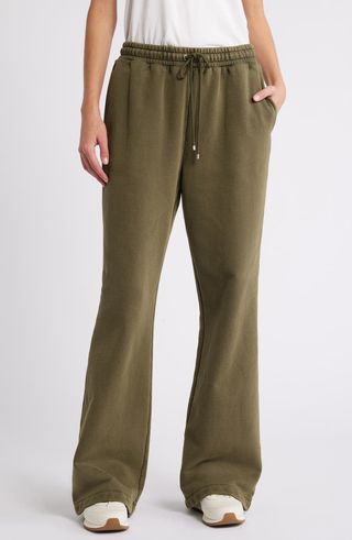 Wide Leg Track Sweatpants