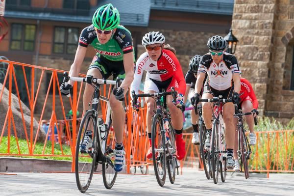 The women's peloton in action during the Tour of Vail.