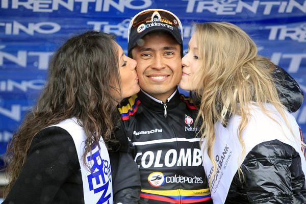 Giro del Trentino final stage winner Darwin Atapuma (Colombia Coldeportes)