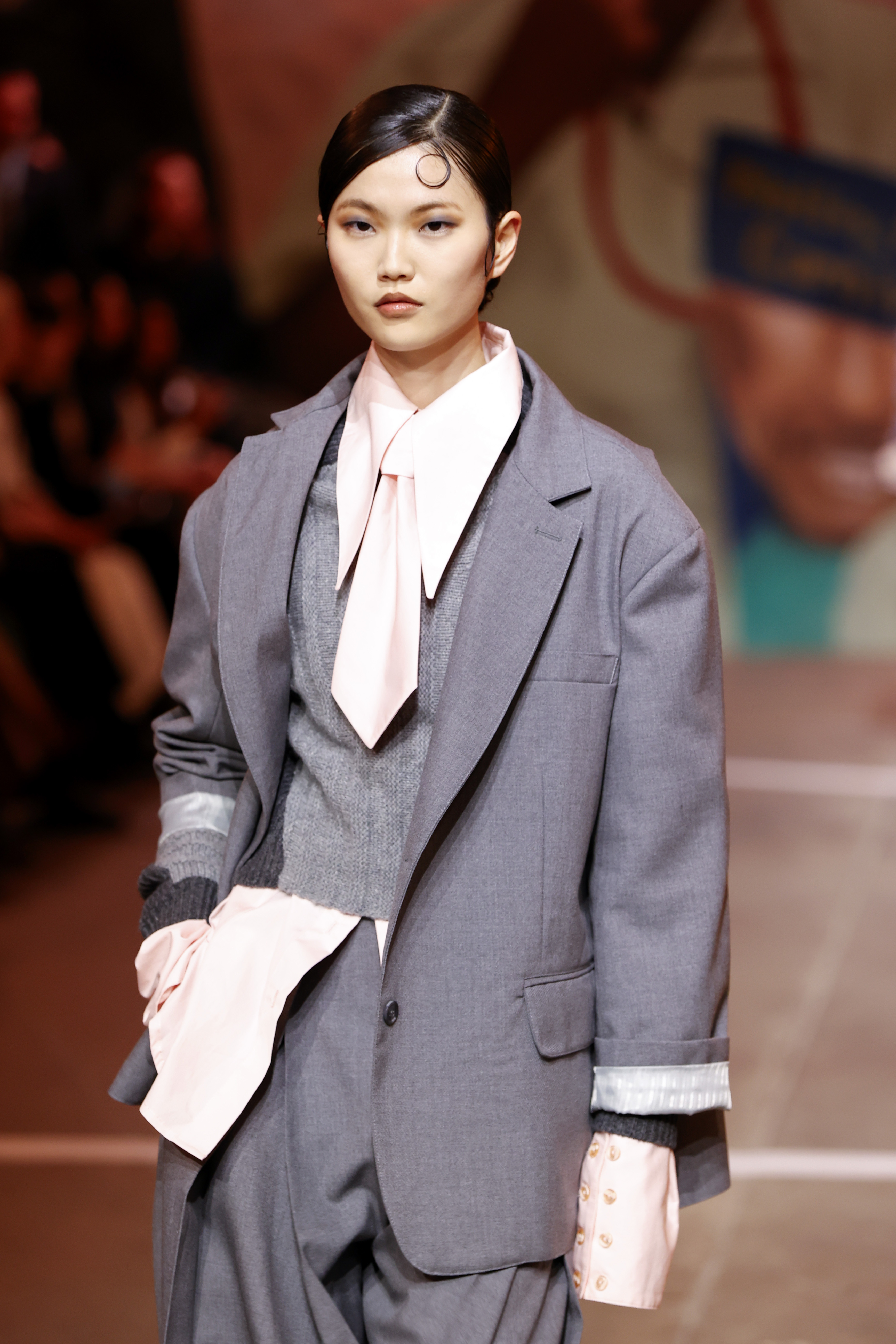 Model walks the Tolu Coker AW26 runway at London Fashion Week