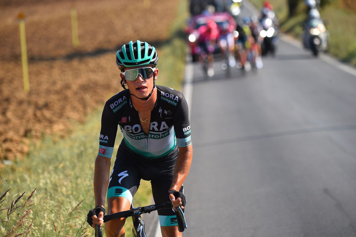 Tirreno Adriatico 2020 55th 7th stage Pieve Torina Loreto 181 km 13092020 Matteo Fabbro ITA Bora Hansgrohe photo Dario BelingheriBettiniPhoto2020
