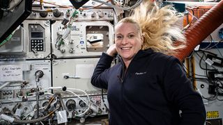 Expedition 64 NASA astronaut Kate Rubins floats on the International Space Station where she'll be living, working and researching as part of a myriad of science experiments alongside her crewmates. Rubins launched to the space station Oct. 14, 2020 alongside two Russian cosmonauts.