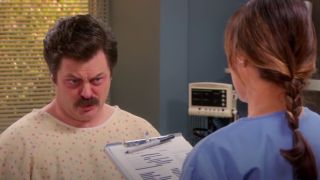 Ron Swanson and his redacted personal information