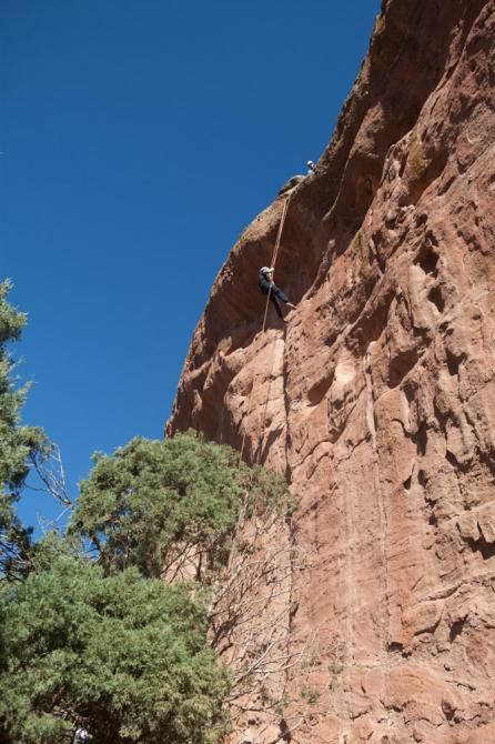 Coming down! New Garmin riders as well as staff took part in the team's recent Boulder mini-camp featuring wilderness team building