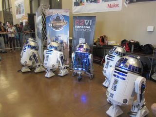 Star Wars R2D2 enthusiasts felt at home at Maker Faire Bay Area on May 18, 2013.
