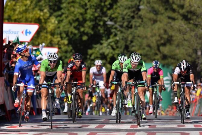 John Degenkolb (Giant-Shimano) holds off his rivals to record the win