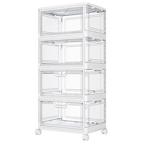 4 Tier Clear Storage Bins 