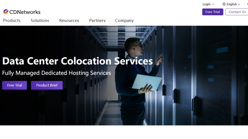 Website screenshot of CDNetworks (August, 2025)