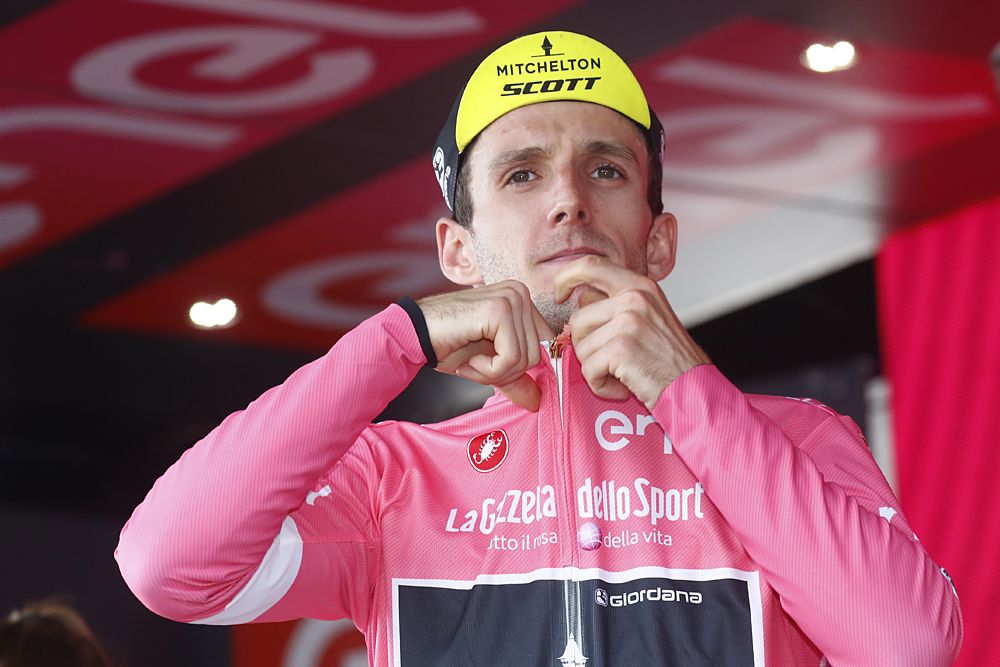 Simon Yates is still in the pink jersey after losing 28 seconds of his lead during stage 18 at the Giro d'Italia