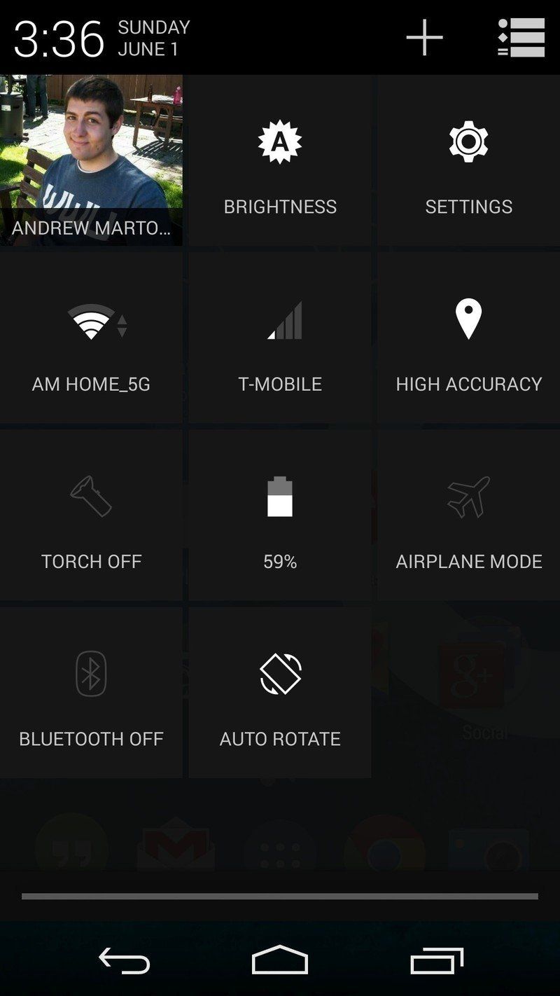 OnePlus One Holo UI notifications