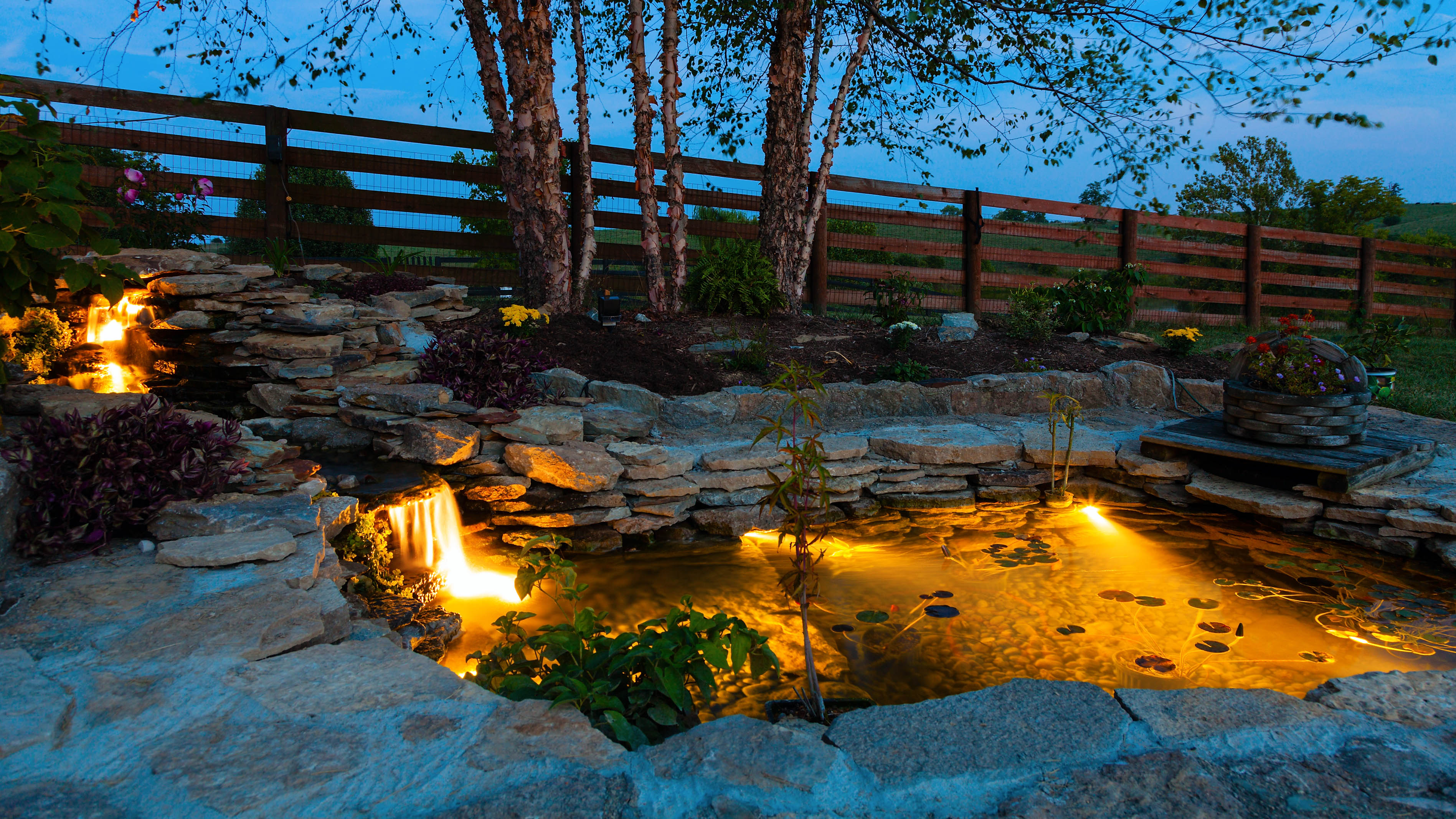 Solar Pond Lights