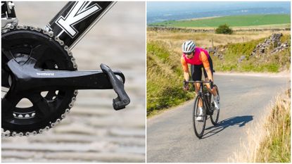 Look Keo pedals and Hannah Bussey riding on the road