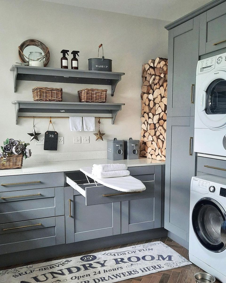 Ikea shelving hacks laundry room