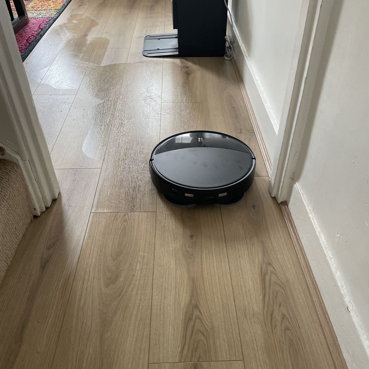 Roborock Saros 20 Robot Vacuum mopping wood-effect floors