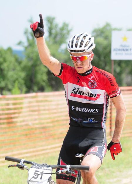 Max Plaxton (Sho-Air/Specialized) takes the victory on Lance Armstrong's ranch.