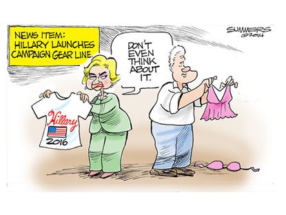 Political cartoon Hillary Clinton 2016