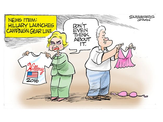 Political cartoon Hillary Clinton 2016