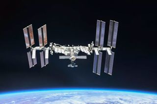 The International Space Station, photographed by Expedition 56 crewmembers from a Soyuz spacecraft in October 2018. NASA astronauts Andrew Feustel and Ricky Arnold and Roscosmos cosmonaut Oleg Artemyev executed a flyaround of the orbiting laboratory to take pictures of the station before returning home after spending 197 days in space. 