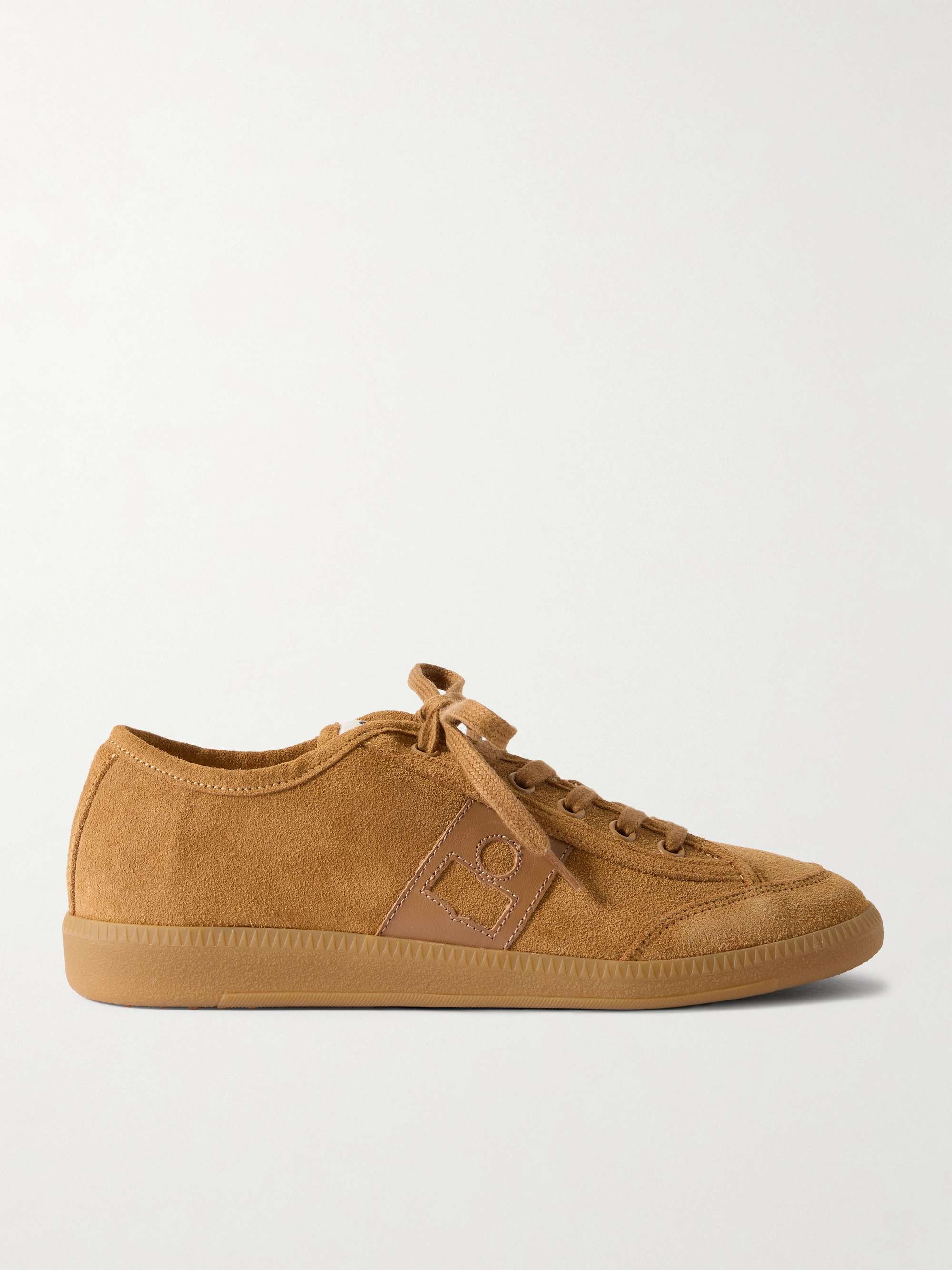 ISABEL MARANT Klyce Leather-Trimmed Suede Sneakers