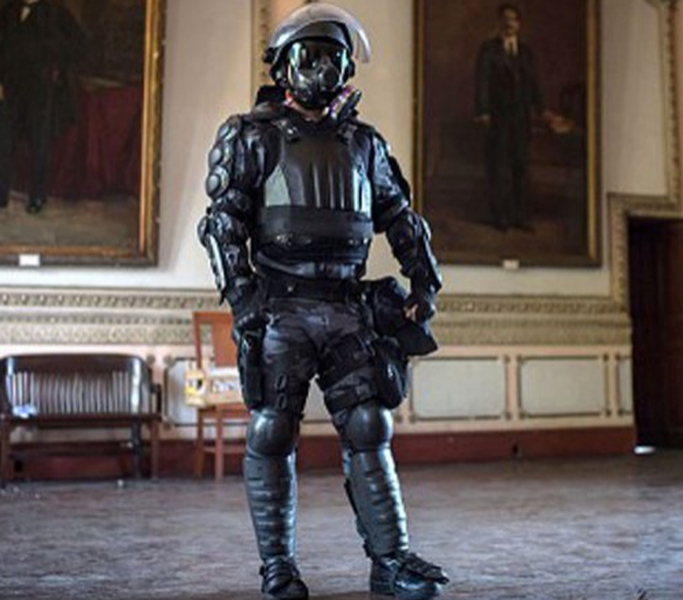 Brazilian police are going to a wear a terrifying &amp;#039;Robocop&amp;#039; suit during the World Cup