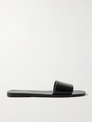 Link Leather Slides