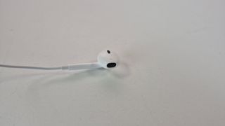 Left earbud of the Apple EarPods USB-C