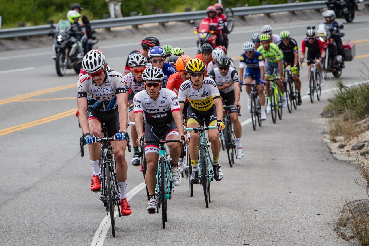 The breakaway group that got away early in the stage