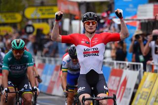 Andre Greipel (Lotto Soudal) celebrates another sprint win