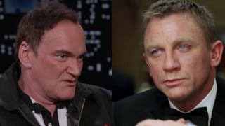 Tarantino appearing on Jimmy Kimmel Live!, Daniel Craig's 007 in Casino Royale