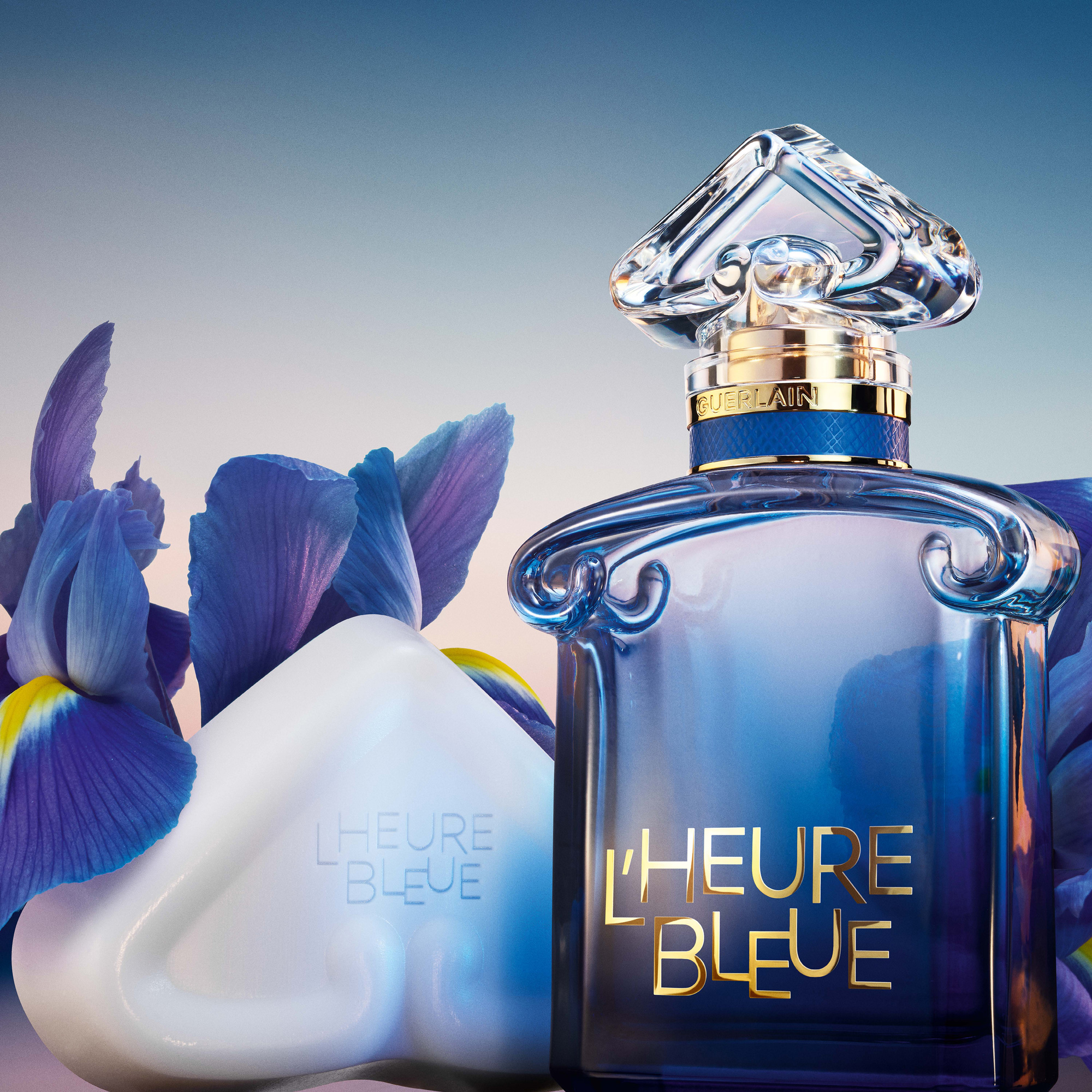 Campaign photo of Guerlain L'Heure Bleue.