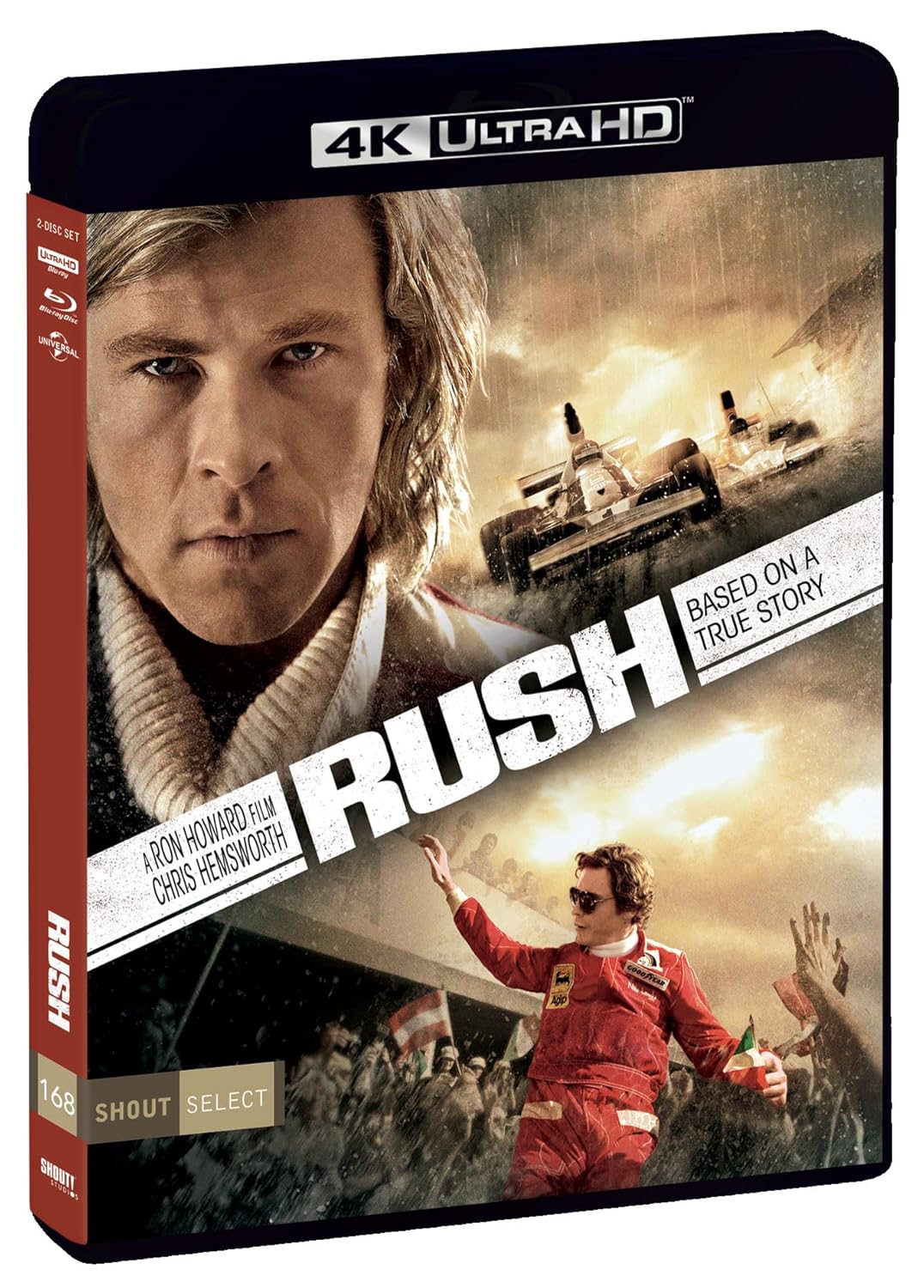 The packaging for Rush on Blu-Ray