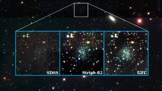 A comparison of what the galaxy looks like with different telescopes