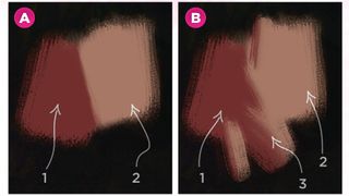 Two brush samples