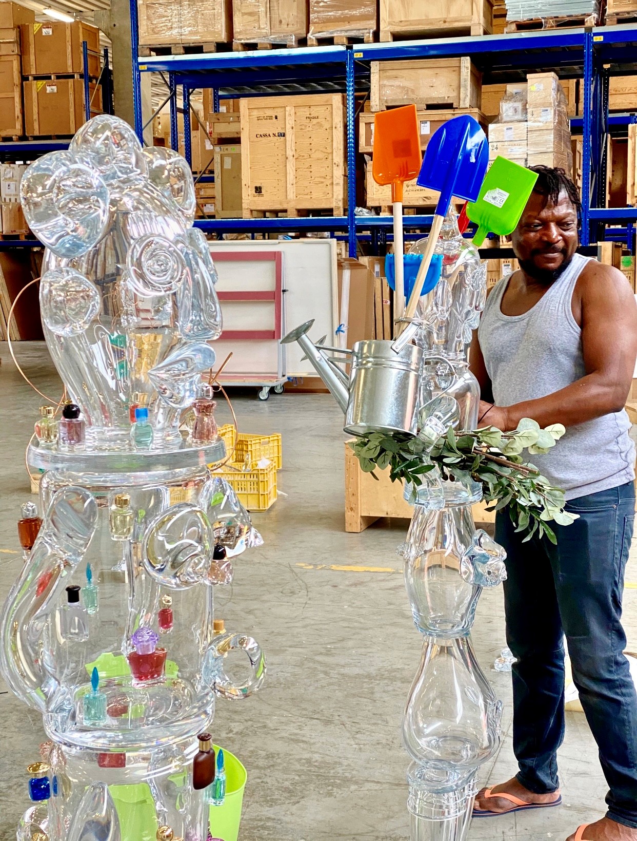 Pascale Marthine Tayou, Les Ateliers Tayou, Ghent, September 2020. Photo by Lorenzo Fiaschi
