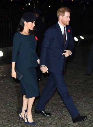 Prince Harry and Meghan attended the Centenary of the Armistice Service