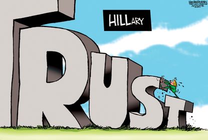 Political cartoon Hillary Clinton Trust&amp;amp;nbsp;