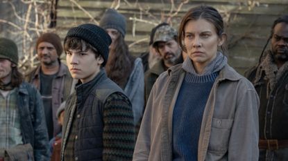 Logan Kim as Hershel and Lauren Cohan as Maggie in The Walking Dead: Dead City season 2