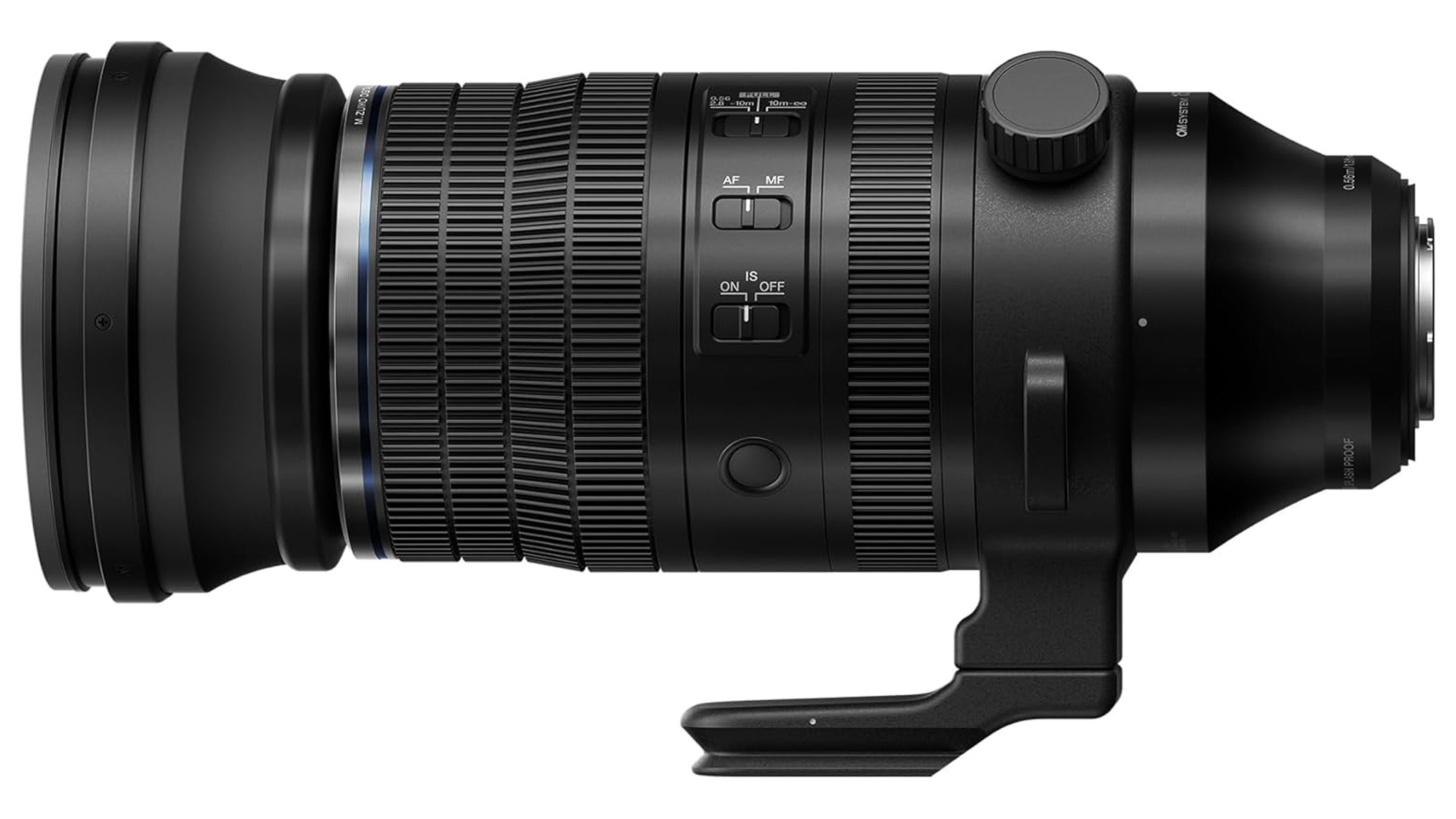OM System M.Zuiko Digital ED 150-600mm F5.0-6.3 IS on a white background
