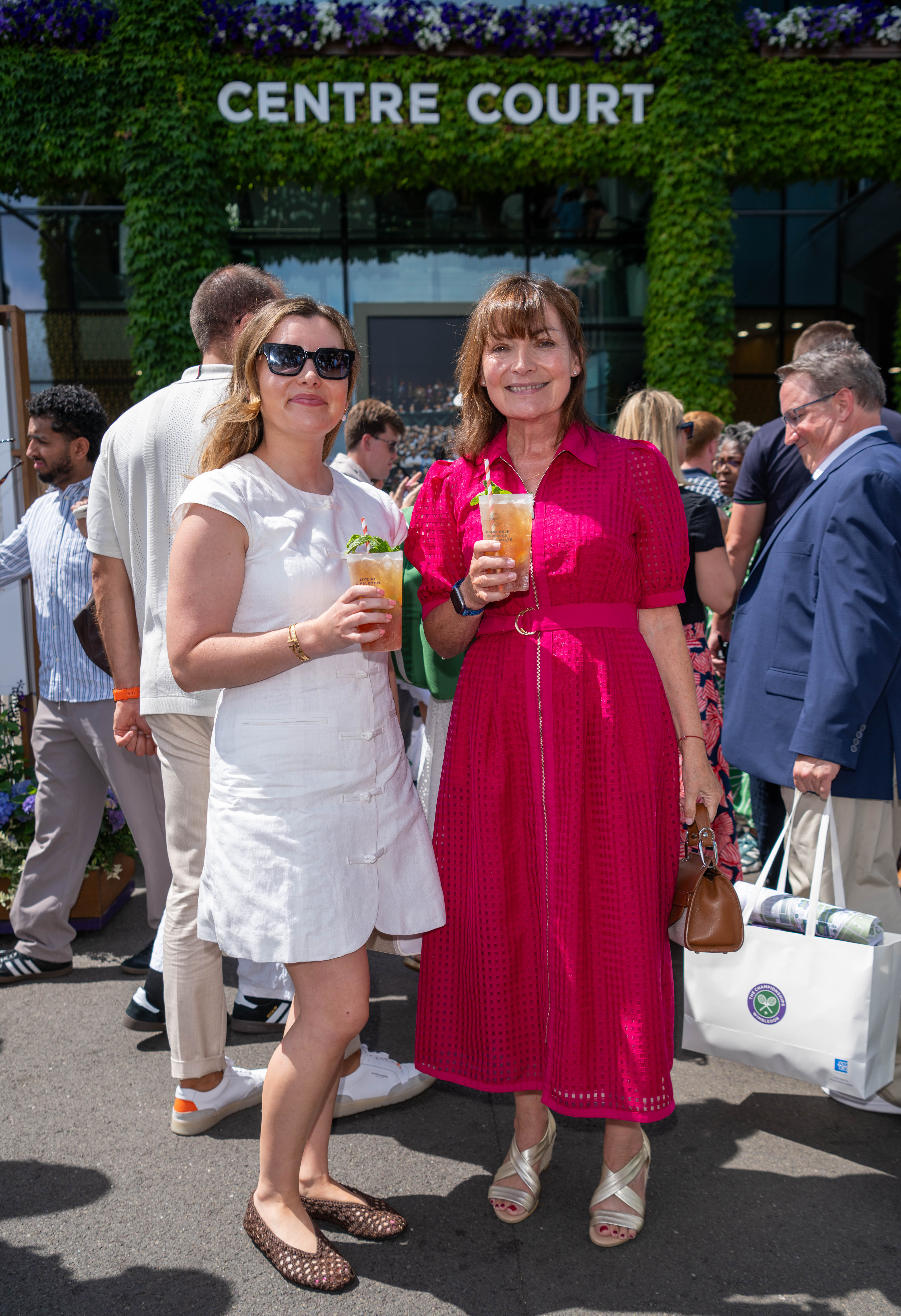 Rosie Smith and Lorraine Kelly attend Wimbledon