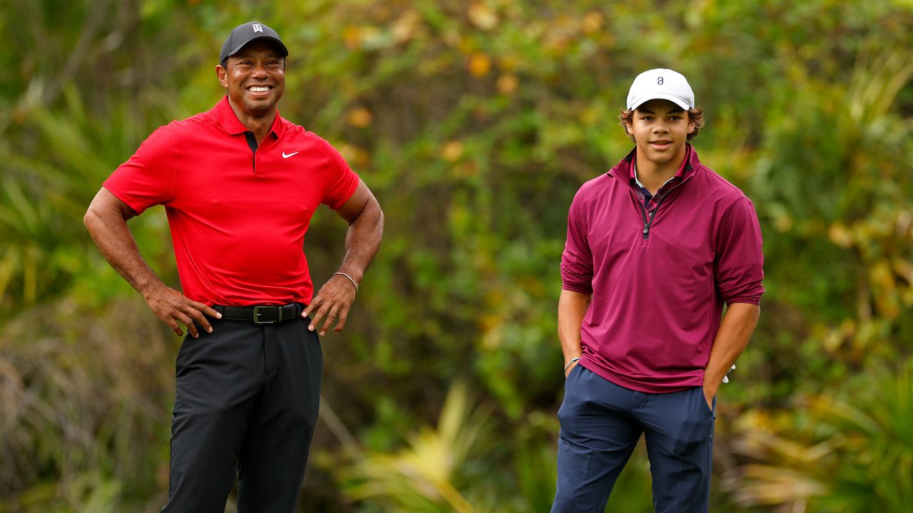 Tiger and Charlie Woods at the PNC Championship