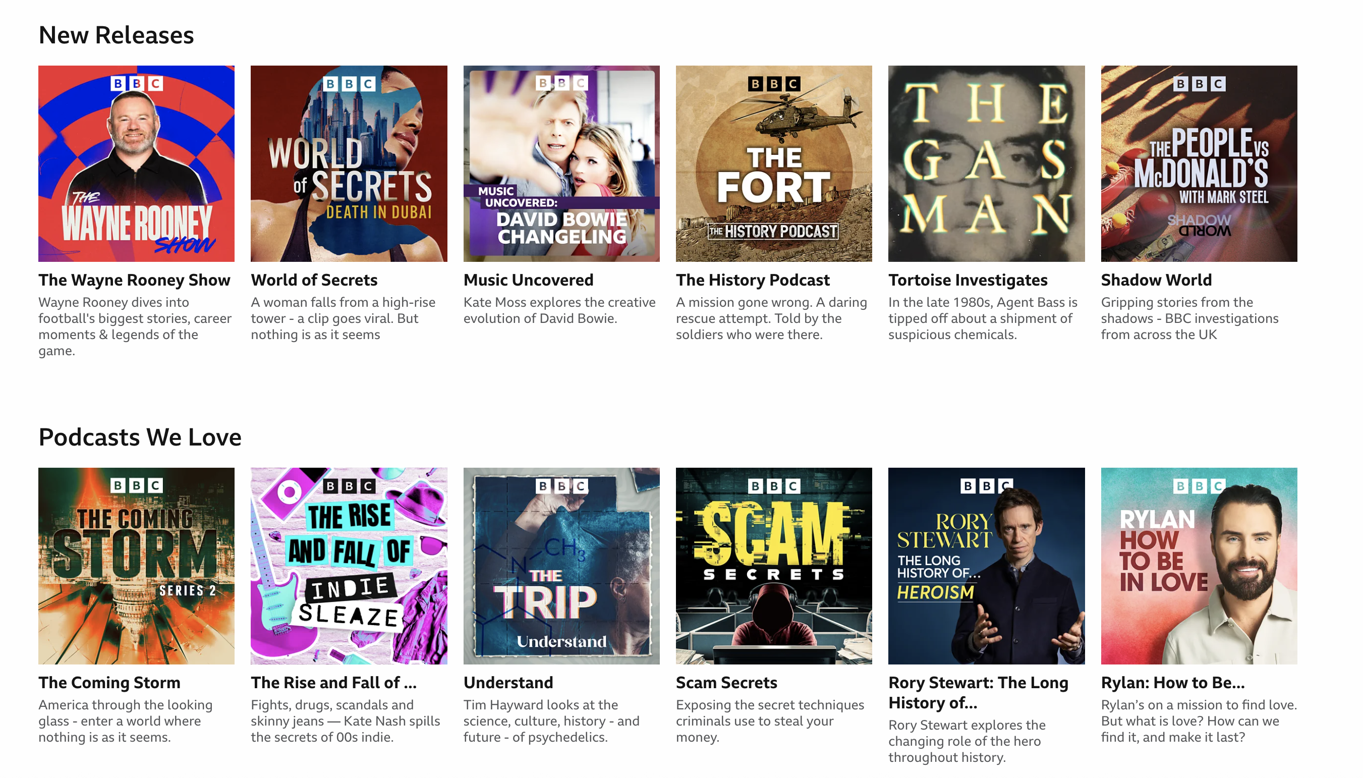 BBC Sounds podcasts