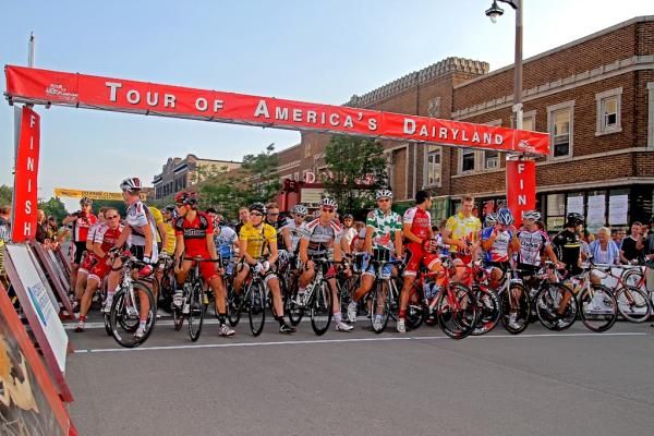The men line up