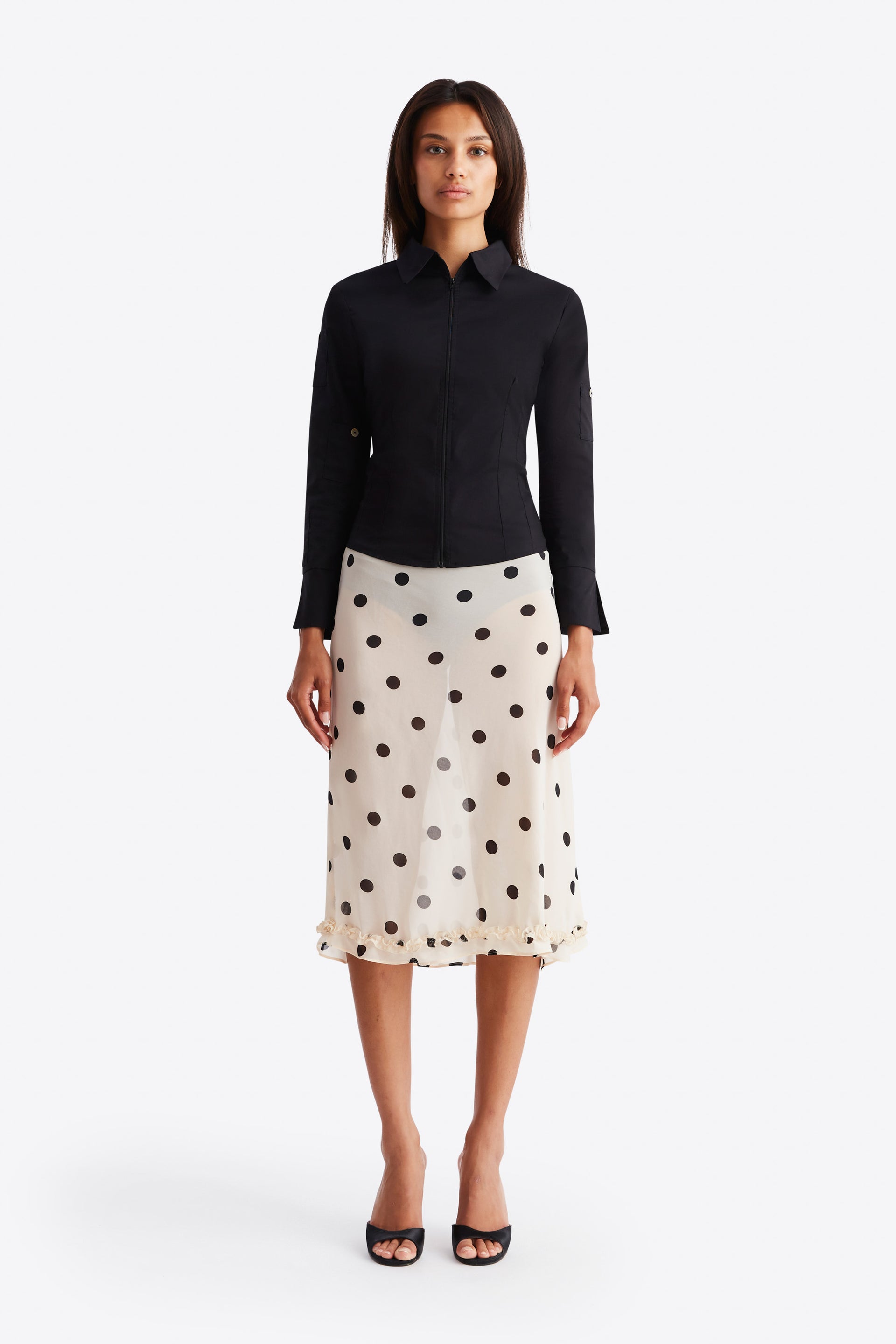 Meadow Skirt - Butter Polka Dot